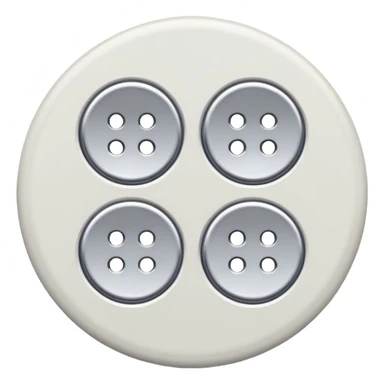 four-hole tailor's button sticker