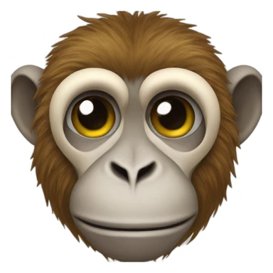 monkey with a bant sticker