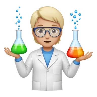 Someone doing science  sticker