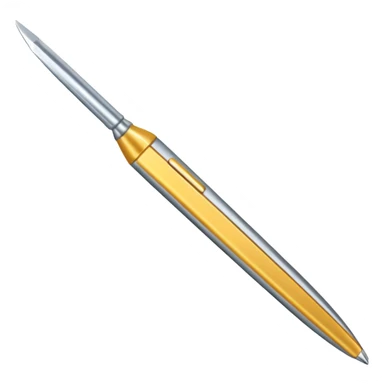 A silver scalpel  sticker