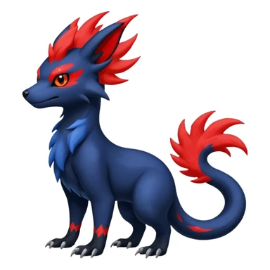 Zorua-Absol-Salandit-fusion (full body) sticker