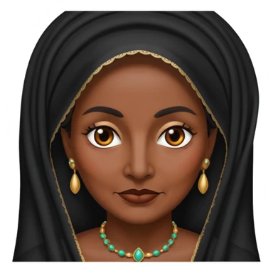 Mature Mexican lady with black veil  sticker