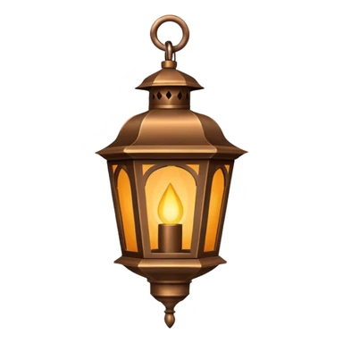decorative lantern hanging by hook/chain sticker