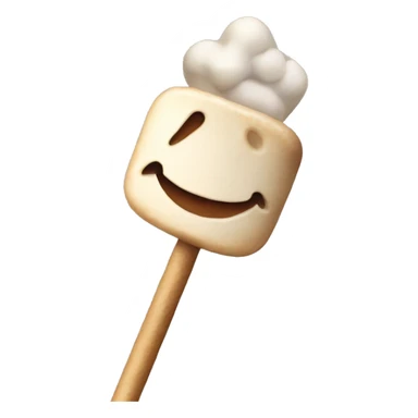 Roasted marshmallows on a stick sticker