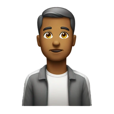 Side eye emoji with small smirk sticker