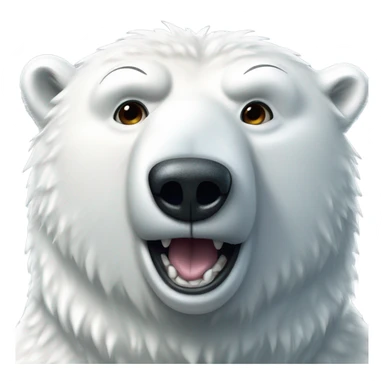 Sweaty polar bear sticker