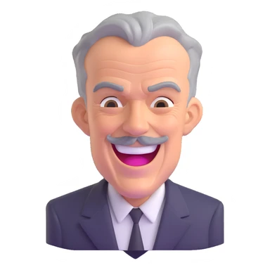 J. Jonah Jameson from Spider-Man laughing sticker