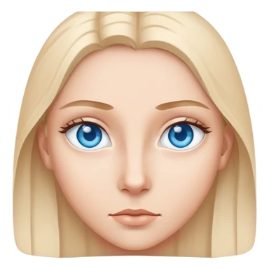 blue eyes looking to the side sticker