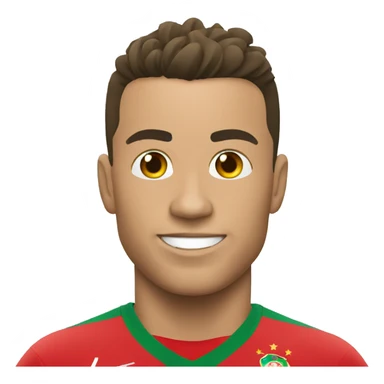 Ronaldo with World Cup Portugal sticker