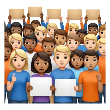 rally that drew half a million to the streets, a large number of youths sticker