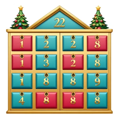 advent calendar sticker