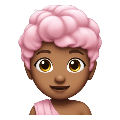 Baby pink heat with white sparkles  sticker