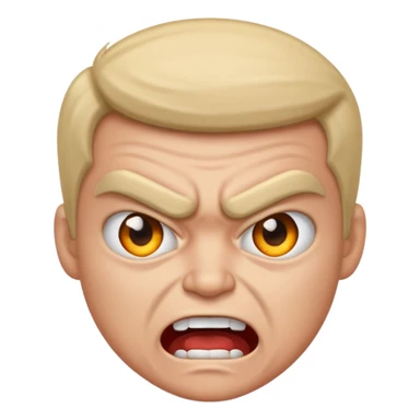 Angry and happy sticker