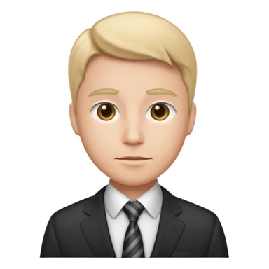 office worker with suit sticker