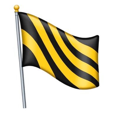 Flag tricolour up to down (black up)( yellow middle) and (white - bottom) sticker