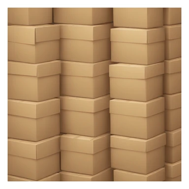 Boxes and packages stacked sticker