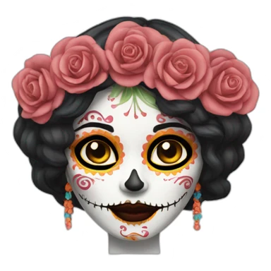 catrina face sticker