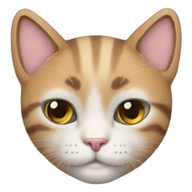 Tibo in shape avec un chat dans ses bras sticker