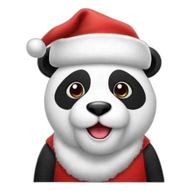 PANDA SANTA sticker
