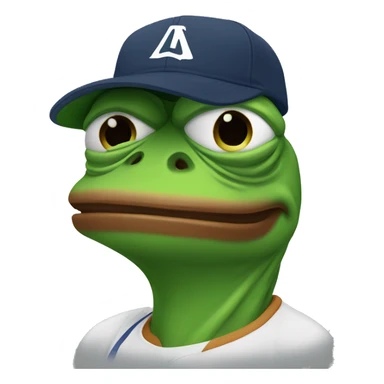 Pepe with Nike hat sticker