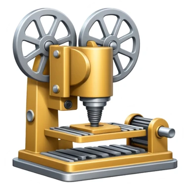 mac os icon mechanical press machine sticker