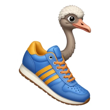  ostrich-in-sneakers sticker