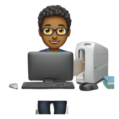 Education computer technology teacher sticker