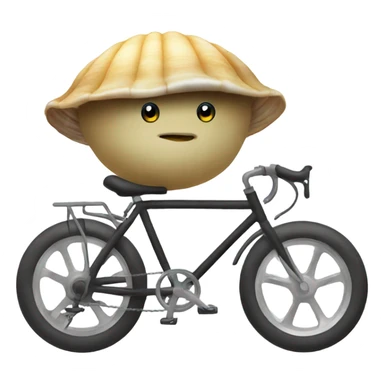 Clam on a bike sticker