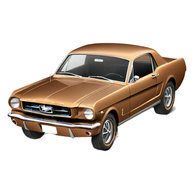 1966 ford mustang knotchback penny colored  sticker