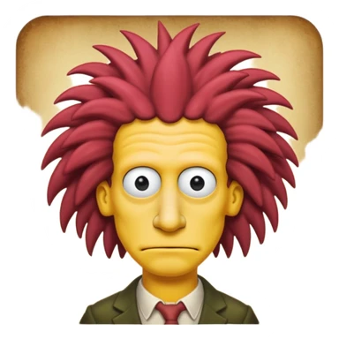 Sideshow Bob, simpson, long nose sticker