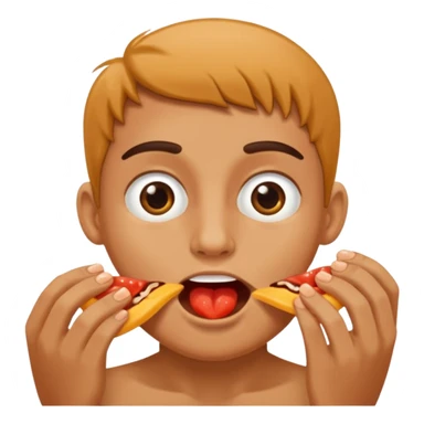 Human eating toes sticker