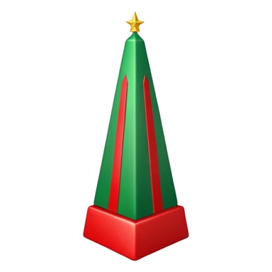 Christmas obelisk sticker