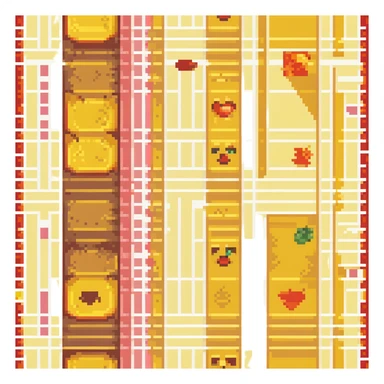 Minecraft report emoji, pixel art style, blocky, yellow and red colors, inspired by Minecraft game sticker