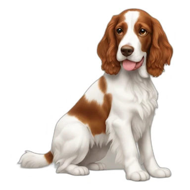 welsh springer spaniel dog cute sticker