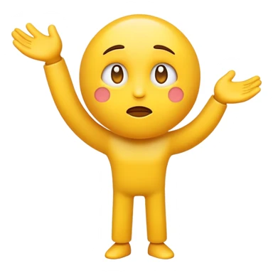 shrugging emoji sticker