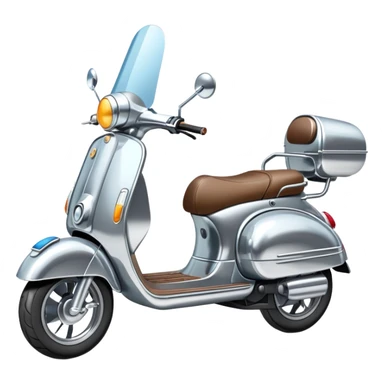 Scooter with mirrors sticker