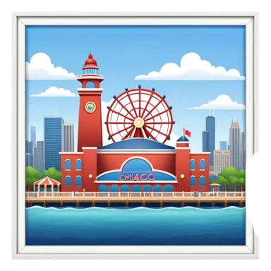 Chicago Navy Pier￼ sticker