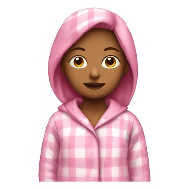 girl in pink pajamas sticker