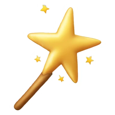 A magic wand from which a doe jumps out sticker