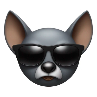 bat wearing sunglasses sticker