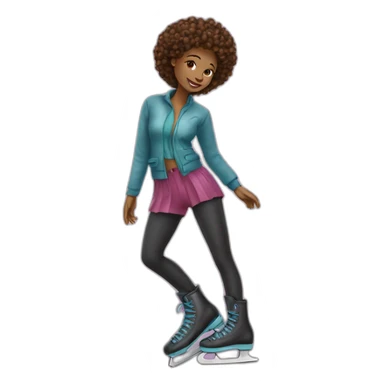 Patineuse artistique sticker