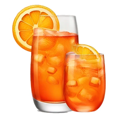 Aperol spritz glass sticker