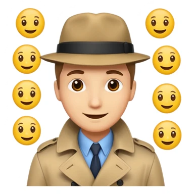 a detective film - several emojis sticker