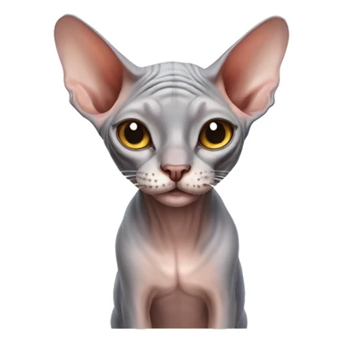 Happy sphynx cat  sticker