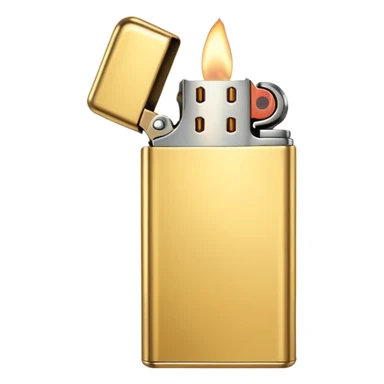 Golden lighter sticker