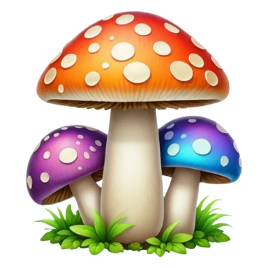 hippie mushrooms  sticker