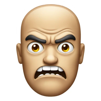 android angry face  sticker