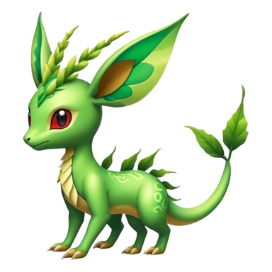 Shiny Exotic Flygon-Leafeon-Hybrid-Creature sticker