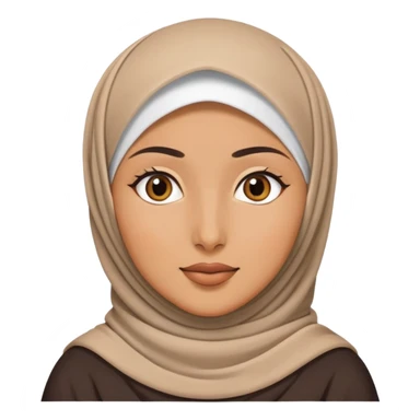 Woman wearing hijab sticker