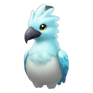 Head Big-Eyey 4k HD Cubbes Shiny Glow Galarian-Articuno sticker